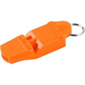 Coghlan’s Safety Whistle – 100 dB Loud Pealess Signal Whistle with Self-Clearing Design, Bright Orange Visibility, Non-Clogging, Break-Away Lanyard for Hiking, Camping, Boating, and Emergency Use