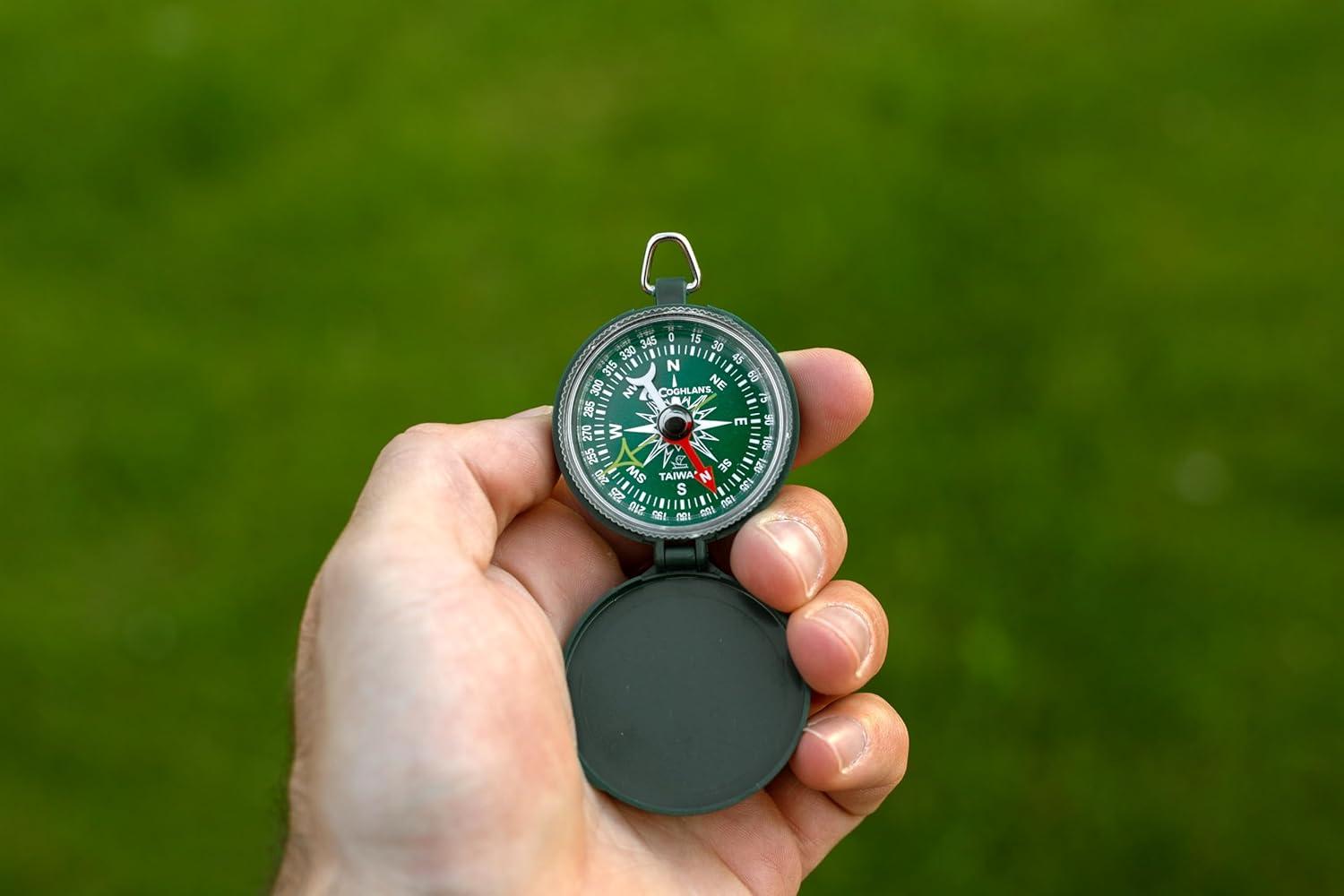 imageCoghlans Liquid Filled Compass for Camping Hiking Survival Orienteering and Outdoor Navigation Durable Compact Portable and Waterproof Design
