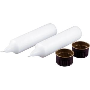 Coghlan’s Emergency Candles 2-Pack – Long-Lasting Unscented Candles for Power Outages, Survival Kits, and Emergency Preparedness – Reliable Lighting (6-8 Hour Burn Time)(1 1/2″ x 5″)