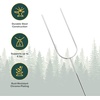 Coghlan’s Solid Steel Camp Fork for Outdoor Cooking, Roasting, Grilling, and Barbecuing; Durable 41-Inch Design with Wooden Handle for Safe Campfire Use(Camp Fork 6 Pack)