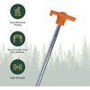 Coghlan’s Steel Nail Pegs 10-Inch, Set of 6 | for Camping, Heavy-Duty Tent Stakes for Outdoor Anchoring, Durable Ground Anchors for Secure Setup