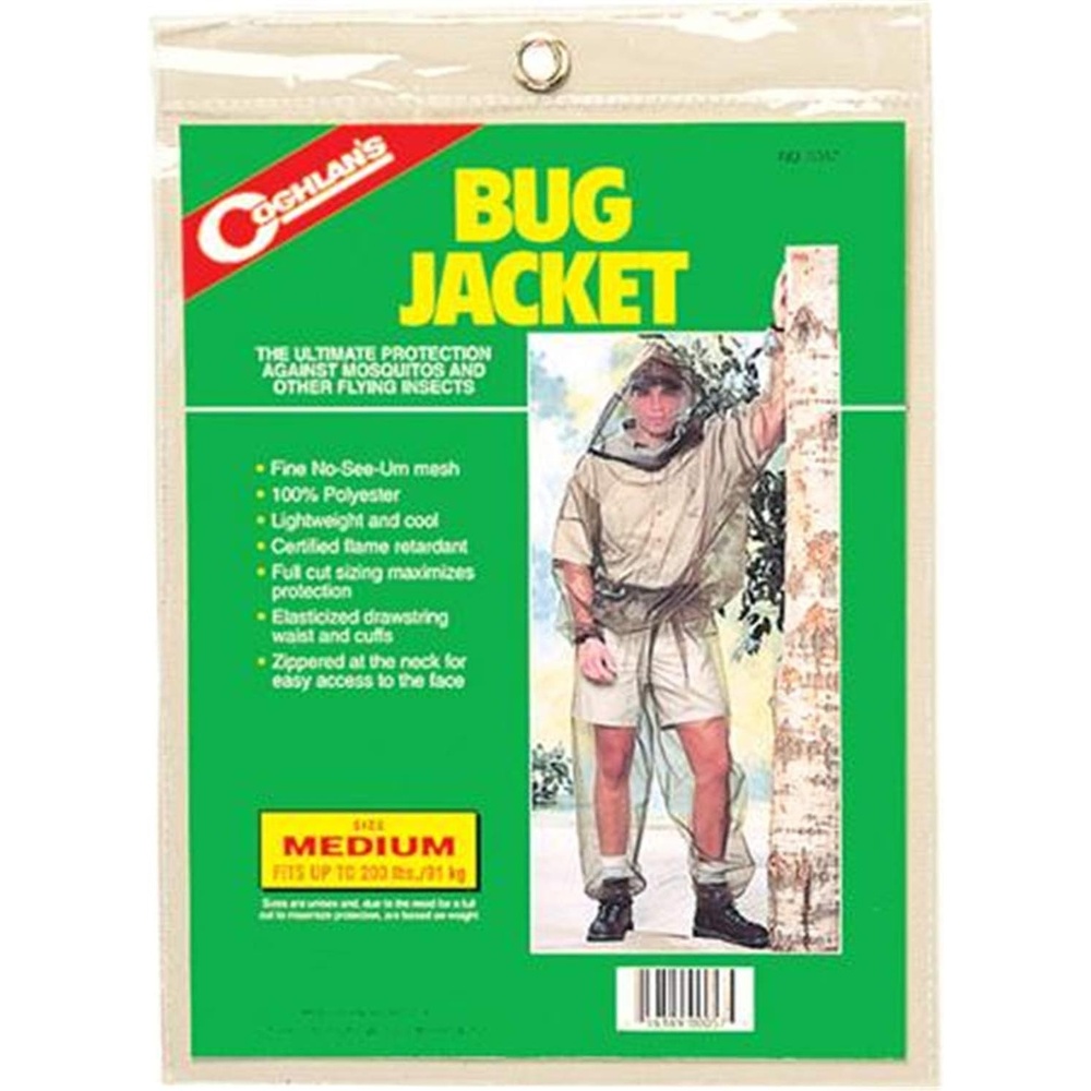 image:imageCoghlans Bug Jacket Mosquito and Insect Protection Unisex UltraFine Mesh Breathable Lightweight Adjustable Fit for Camping Hiking Fishing amp Outdoor Activities Original Small